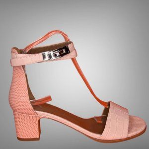 HERMES NIB Manege Kelly Sandal Crocodile Lizard Pumps Shoes EU 38 Made in Italy
